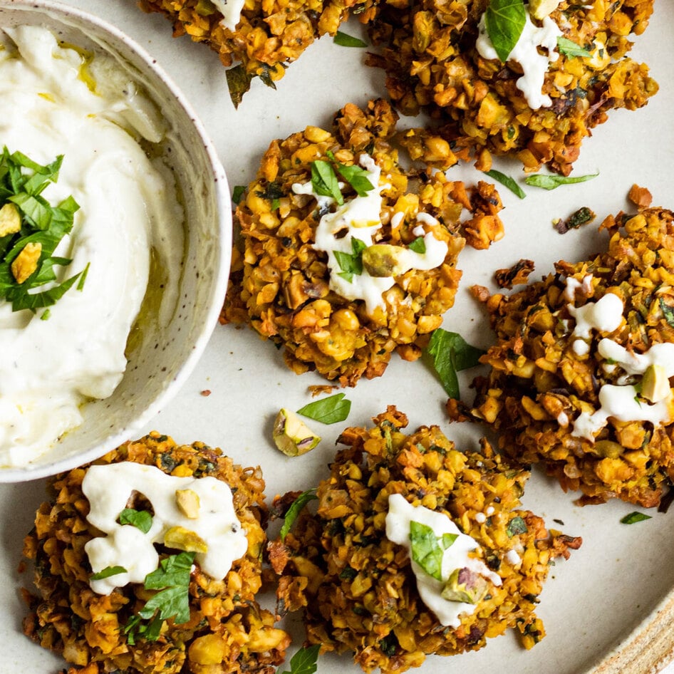 Easy Baked Pistachio Falafel<br>
