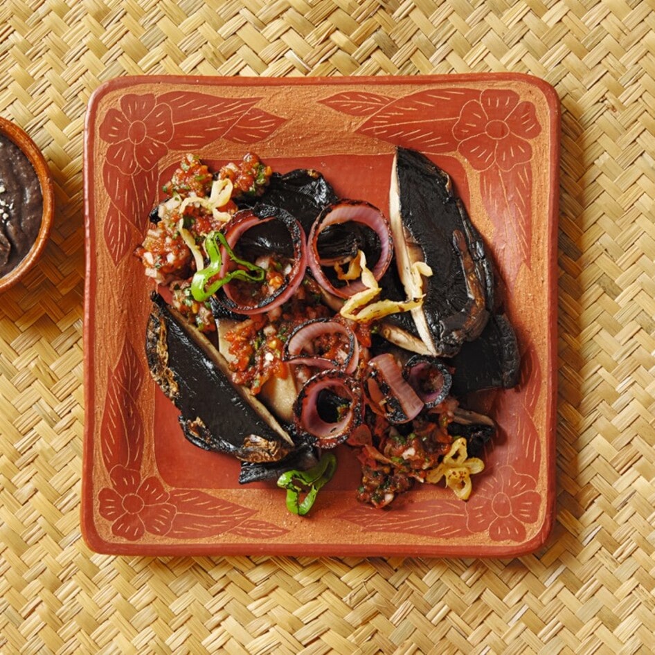 Grilled Plant-Based Pork With Mushrooms (Poc Chuc)