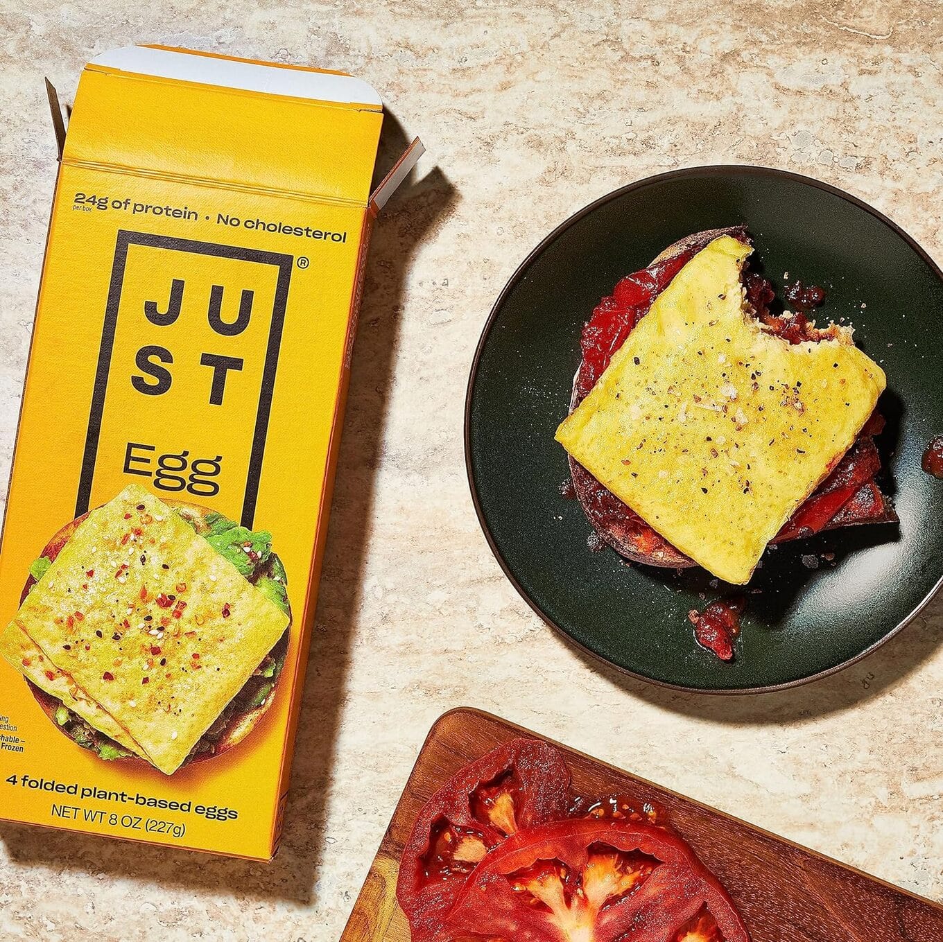 VegNews.foldedjustegg.eatjust