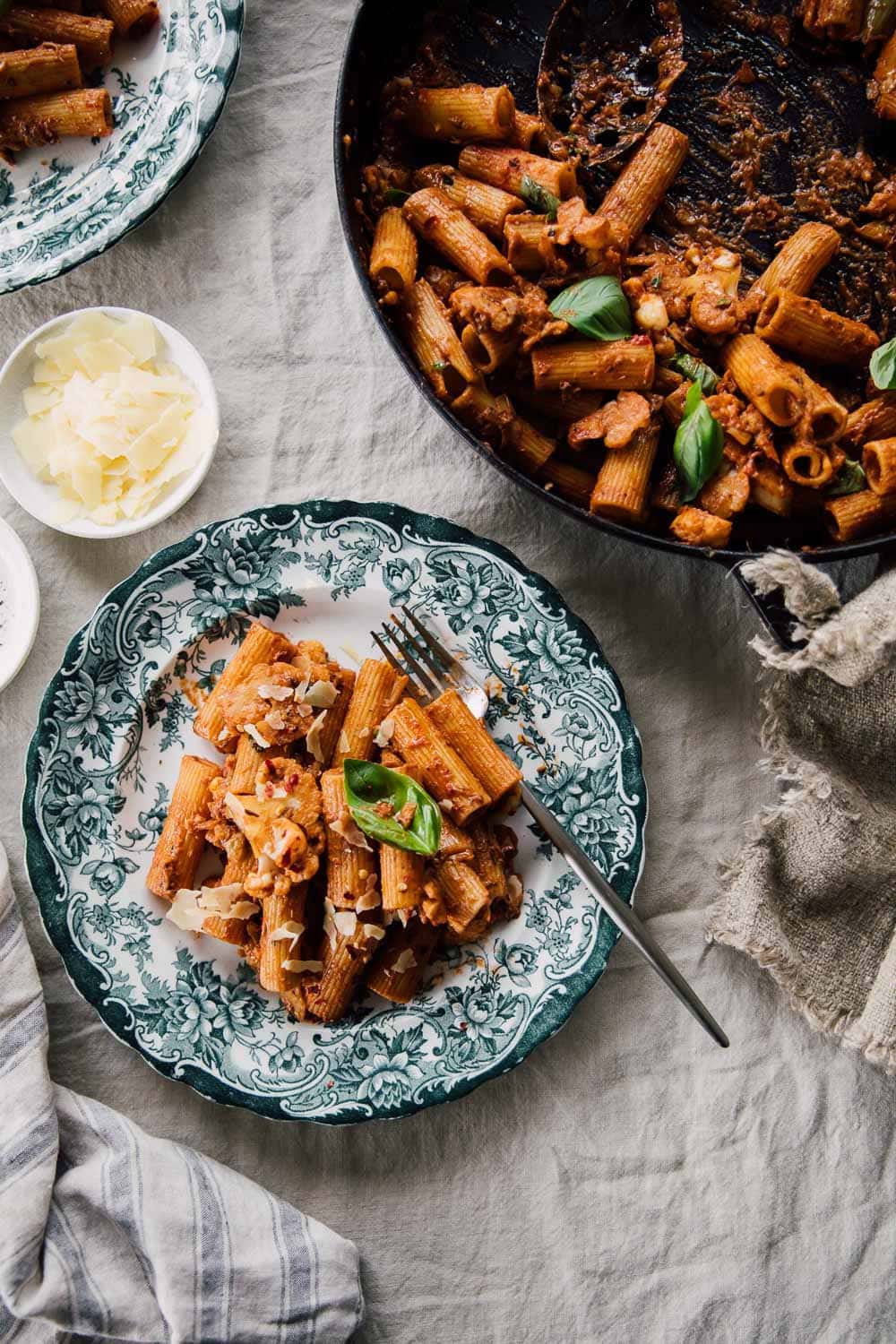 Vegan Cauliflower Vodka Pasta