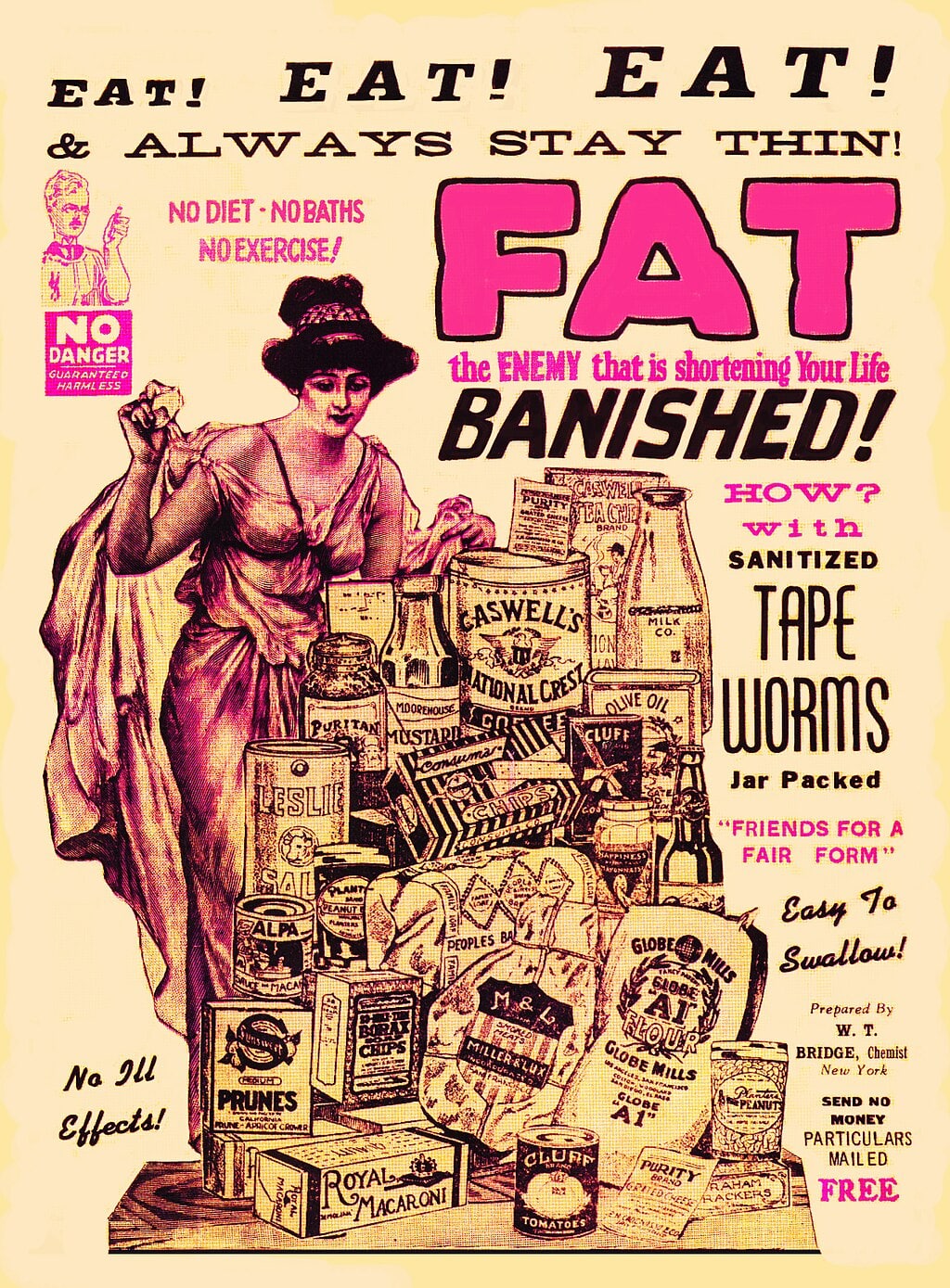 old tapeworm diet ad